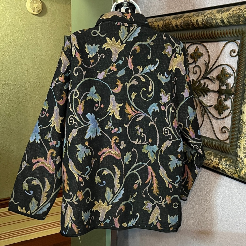 VTG Blair Tapestry Jacket/ Blazer Sz L - so pretty - Picture 6 of 11